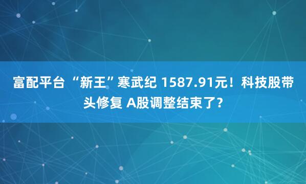 富配平台 “新王”寒武纪 1587.91元！科技股带头修复 A股调整结束了？