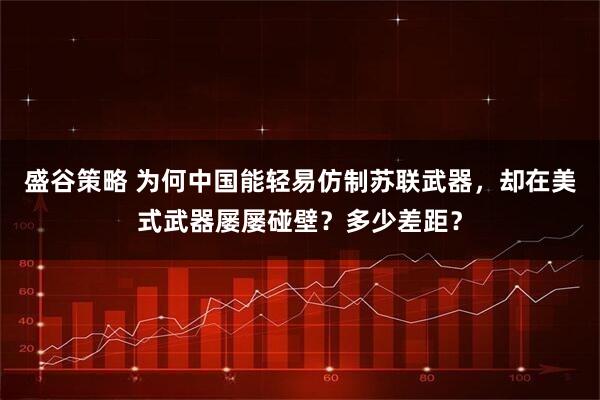 盛谷策略 为何中国能轻易仿制苏联武器，却在美式武器屡屡碰壁？多少差距？